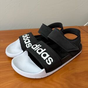 adidas Adilette Sandal 'Core Black' G28695‎ Women's Adjustable Strappy Comfort 7